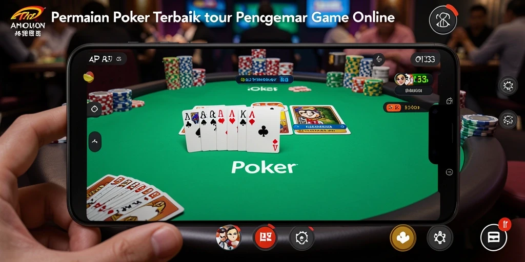 Screenshot API33 menampilkan antarmuka permainan Poker yang menarik.