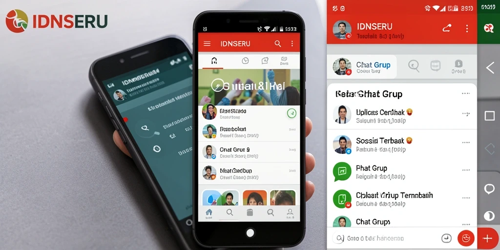 Antarmuka IDNSERU yang memudahkan komunikasi dalam grup.