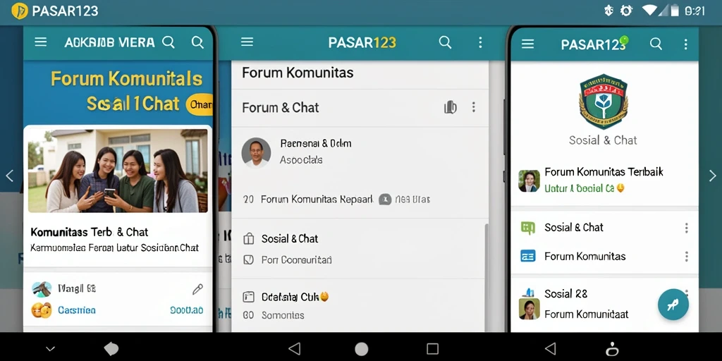 Tampilan antarmuka PASAR123 yang menarik dan mudah digunakan.