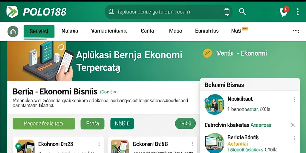 Antarmuka POLO188 dengan berita ekonomi terbaru.