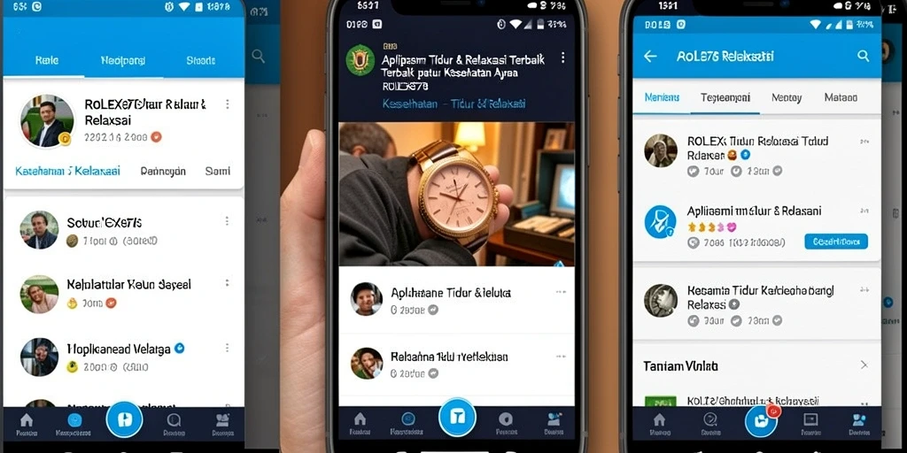 Tampilan antarmuka ROLEX878 yang sederhana dan menenangkan.